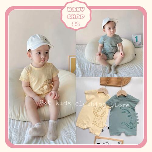 Quần áo trẻ em bộ body ngắn tay bodysuit áo liền quần bộ đồ liền thân Babyshop88 cho bé trai bé gái M28.01-5