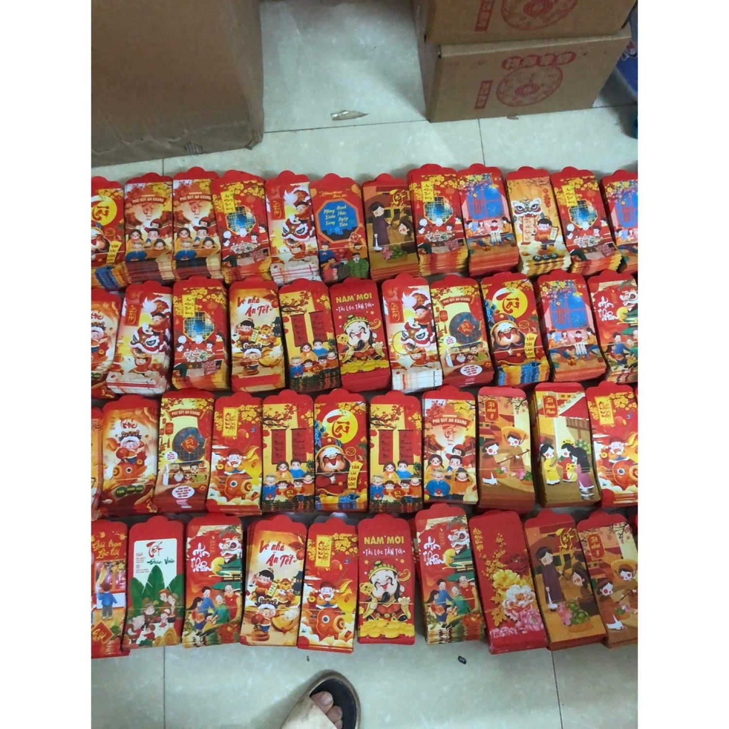 Combo 100 bao lì xì kiểu truyền thống 2022