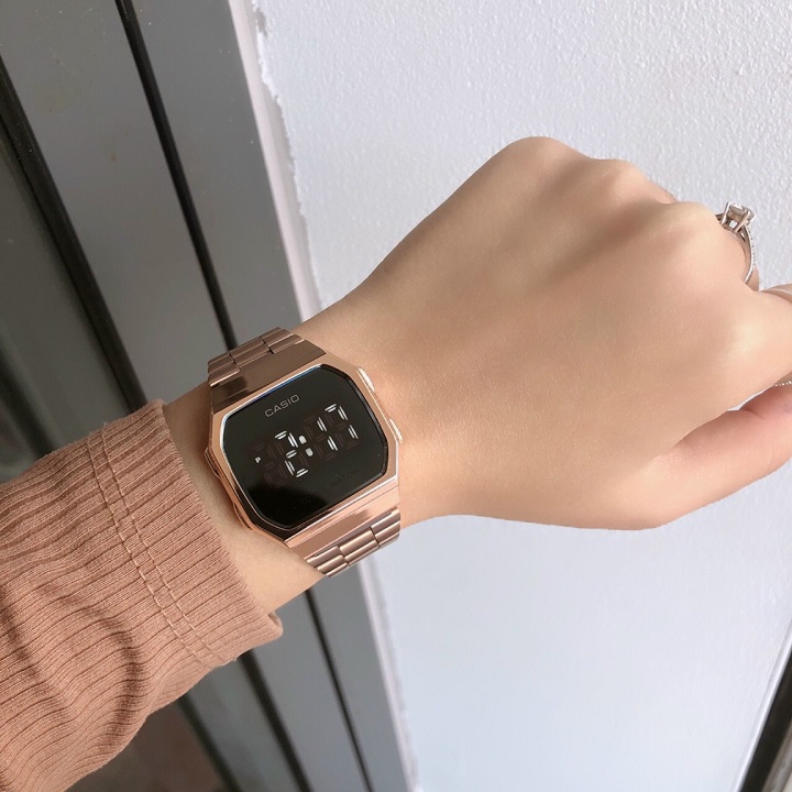 Đồng Hồ Nam Nữ Caiso A168 Cảm Ứng, Đèn Led, Thép không gỉ, kiểu dáng thể thao, thon gọn