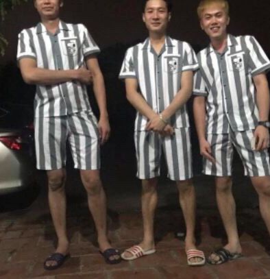Bộ Tù Kẻ Sọc - Quần Áo Phạm Nhân Pizama Kẻ Sọc Siêu Hot