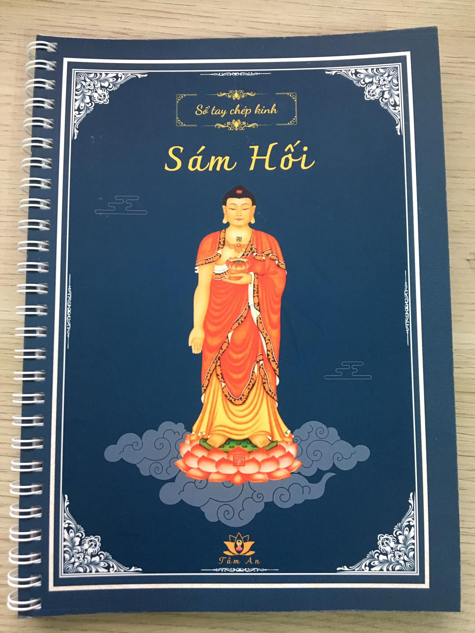 Vở Chép Kinh Sám Hối Cao Cấp Chữ Mờ - Sổ Tay Chép Kinh Sám Hối In Mờ Lò Xo  Cực Đẹp, Dày | Lazada.Vn