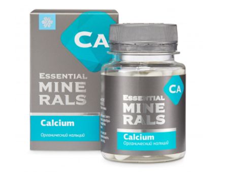 [ Canxi Siberian viên nhộng ] Thực phẩm bảo vệ sức khỏe Essential Minerals Calcium – 60 viên/lọ