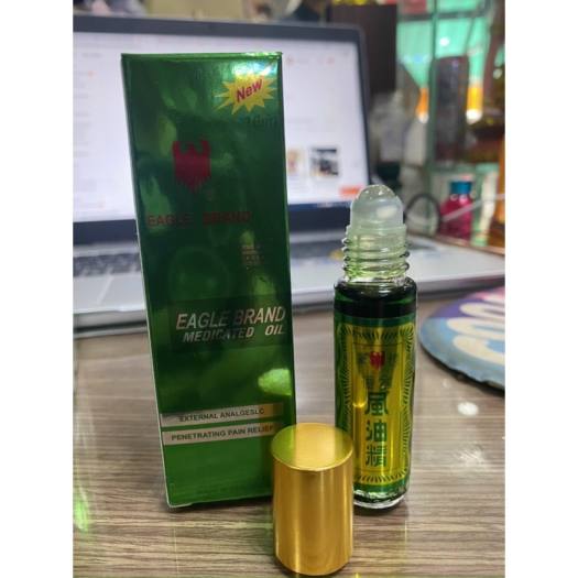 Combo 3 chai dầu gió xanh con ó 10ml singapor dạng lăn , chấm dựt đau đầu mệt mỏi , dầu xanh nhỏ , dầu xanh singapor 10ml, dầu xanh tròn con ó