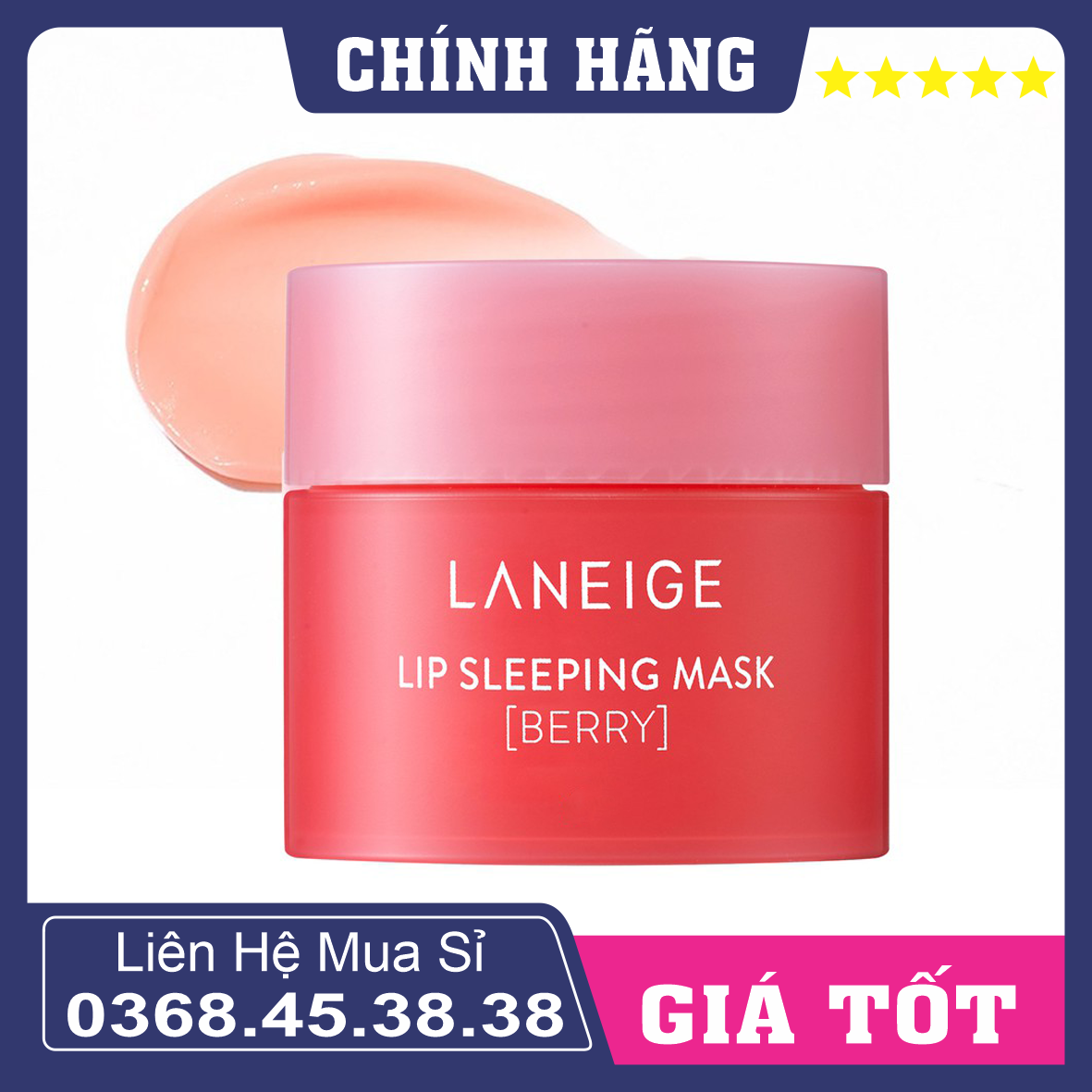 Mặt Nạ Ngủ Cho Môi Laneige Lip Sleeping Mask Berry 8g