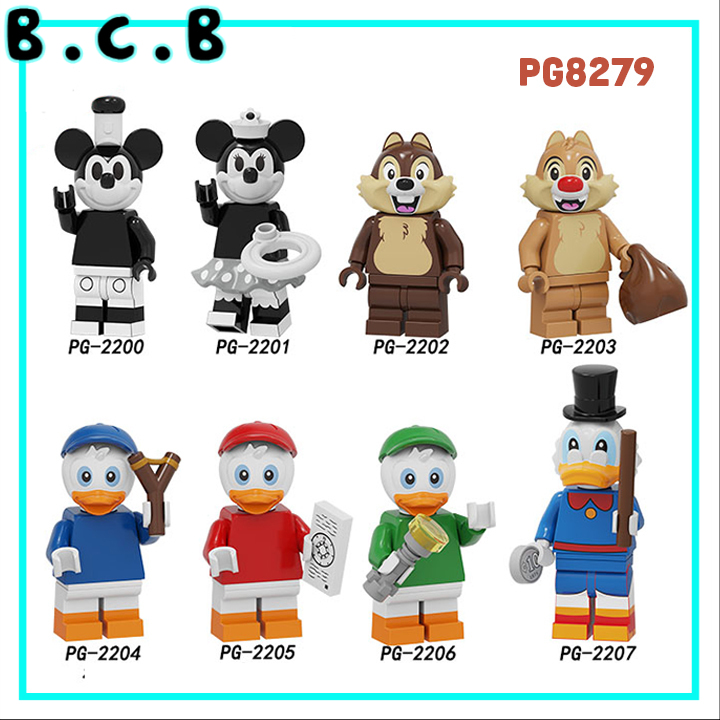 Disney Chuột Mickey Mouse và Vịt Donal Đồ Chơi Lắp Ráp Mô Hình Hoạt Hình Disney Movies PG8279