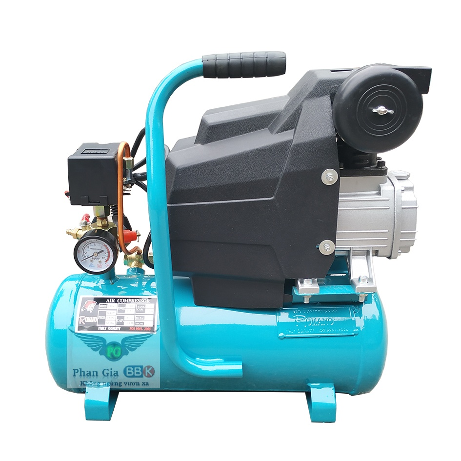 Máy nén khí romano mini 12l - 1.0 hp, máy nén khí 100% dây đồng
