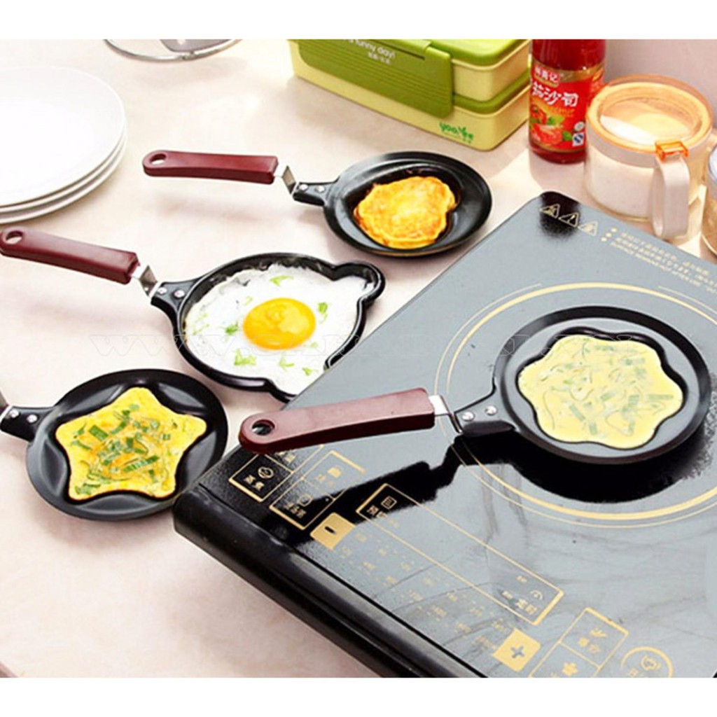 ( NHIỀU HÌNH ) CHẢO CHỐNG DÍNH CHIÊN TRỨNG ỐP LA LÀM BÁNH TẠO HÌNH NGỘ NGHĨNH ĐÁNG YÊU THIẾT KẾ NHỎ GỌN BẮT MẮT