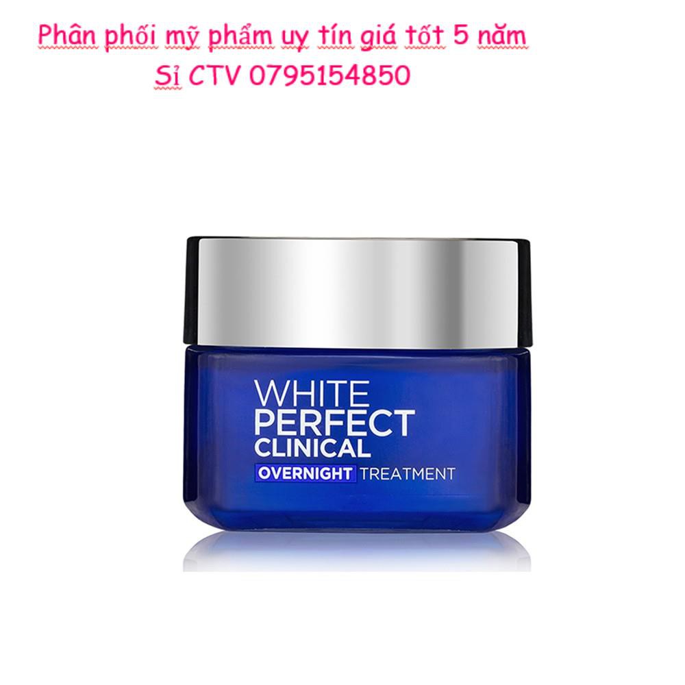 Kem Dưỡng Trắng Mịn Và Giảm Thâm Nám Ban Đêm L'Oreal Paris White Perfect Clinical 50ml