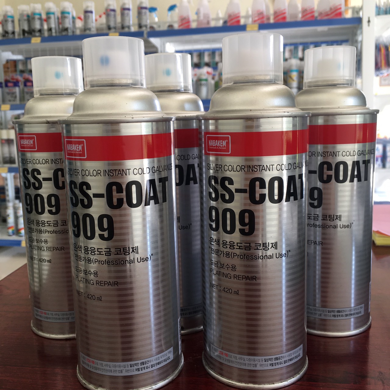 Sơn mạ kẽm lạnh new ss-coat 909 nabakem 420ml .