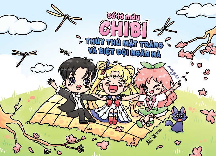 Sách tô màu - Sổ tô màu Chibi: Thủy thủ Mặt Trăng và biệt đội ngân hà