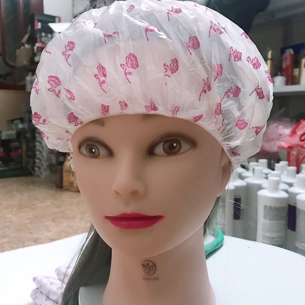 Set 10 mũ trùm đầu cao cấp nilon tái sử dụng nhiều lần cho salon tóc