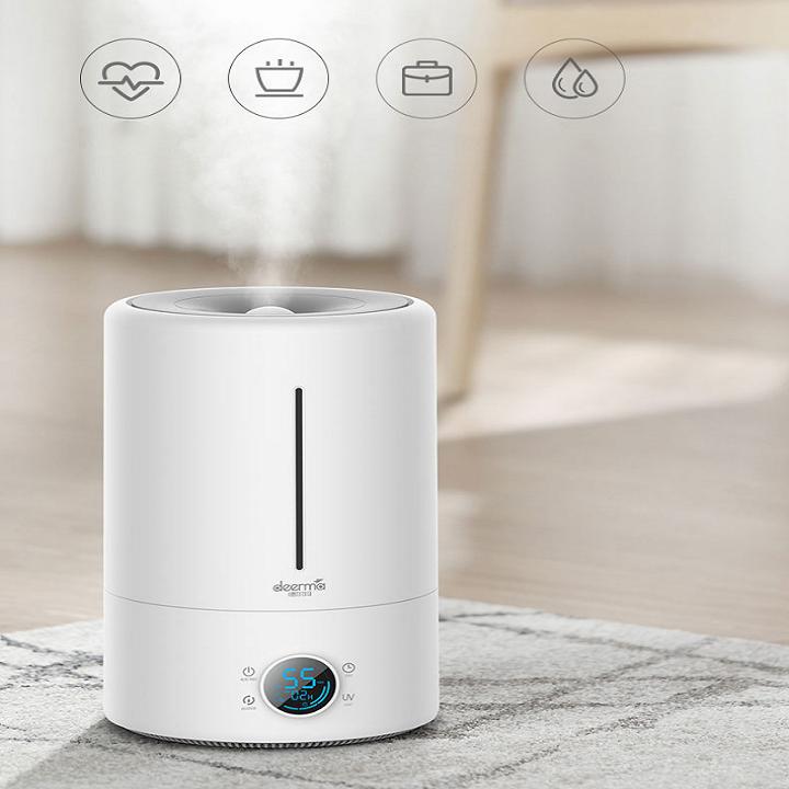 Máy phun sương deerma dem-f628s , 5l, màn led - máy phun sương tạo ẩm không khí re0572