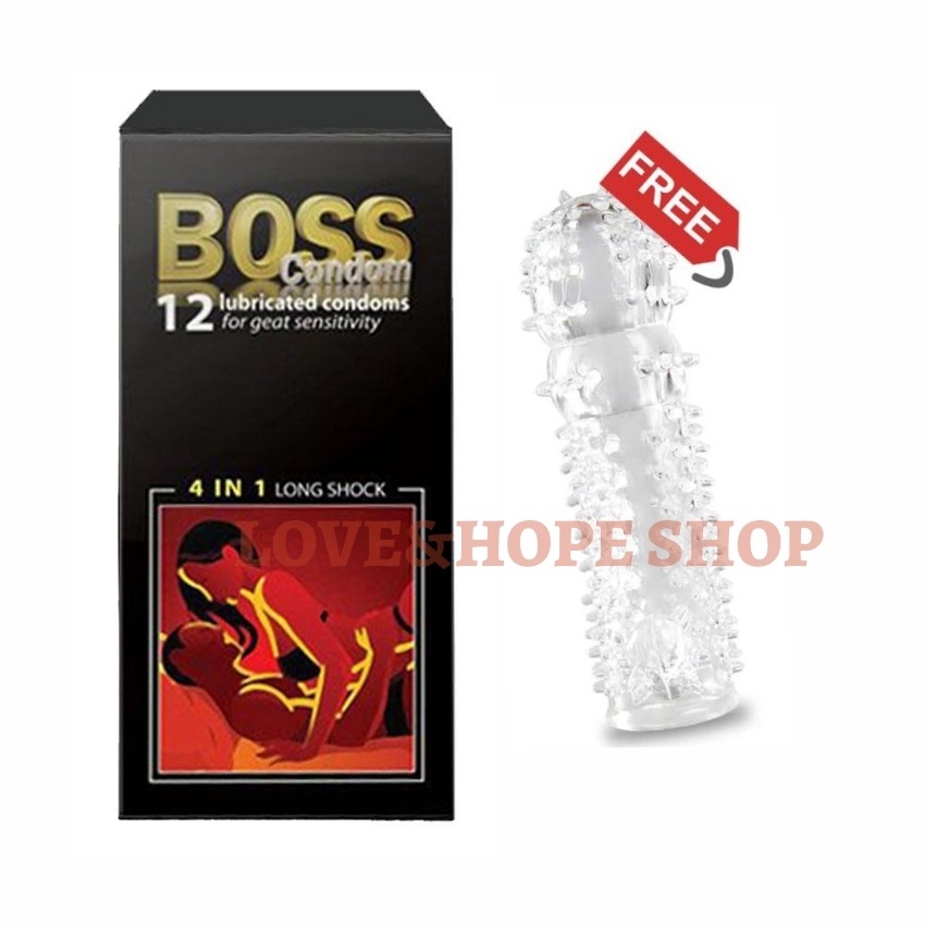 [HCM][HÀNG LOẠI 1]Bao cao su Boss 12s TẶNG KÈM Bao đôn Super Ba nhánh/ không nhánh - 1 set - Love&Hope Shop