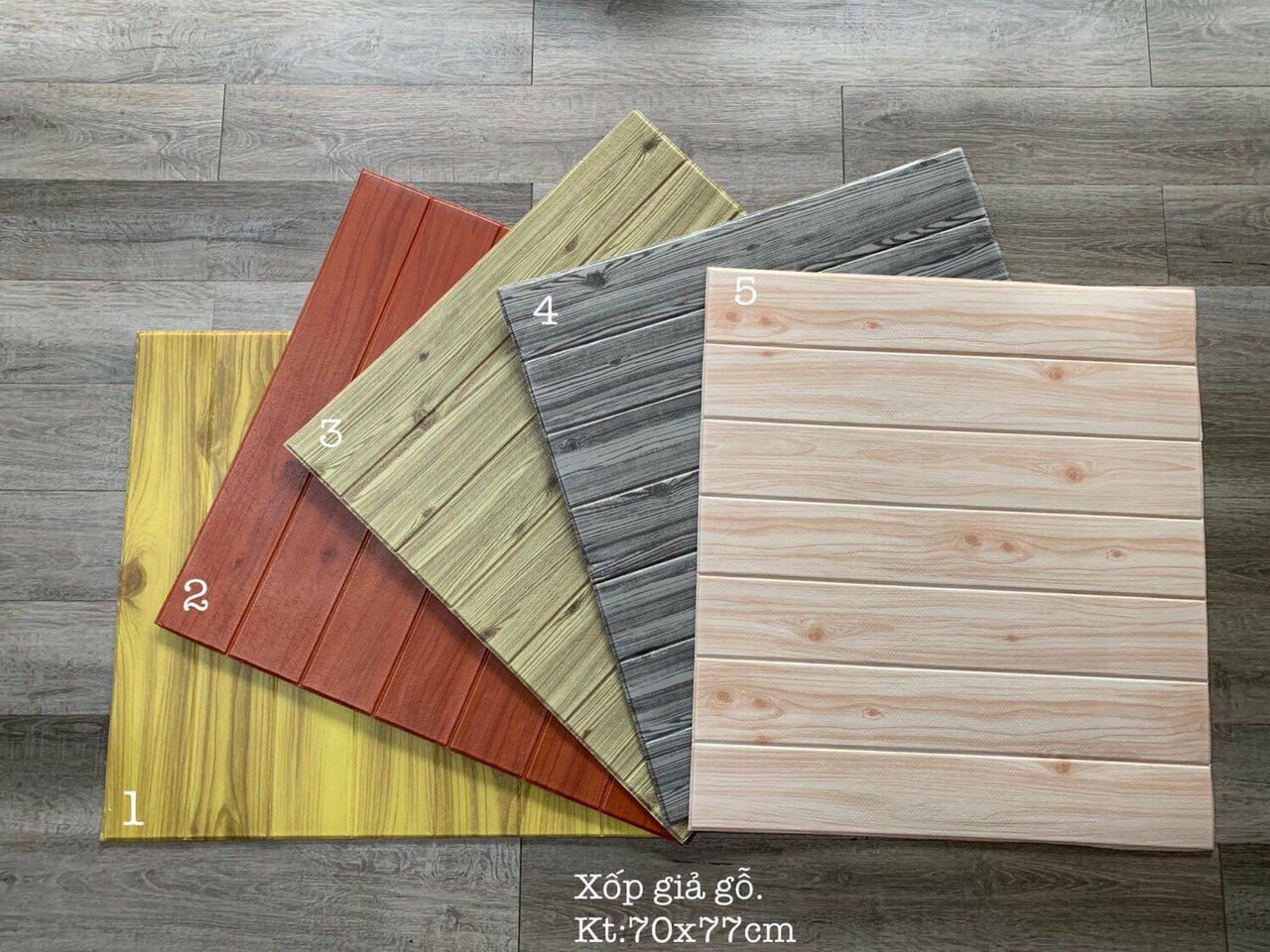 [Combo 10 tấm] Xốp dán tường giả gỗ , độ dày tiêu chuẩn 6mm hàng loại 1