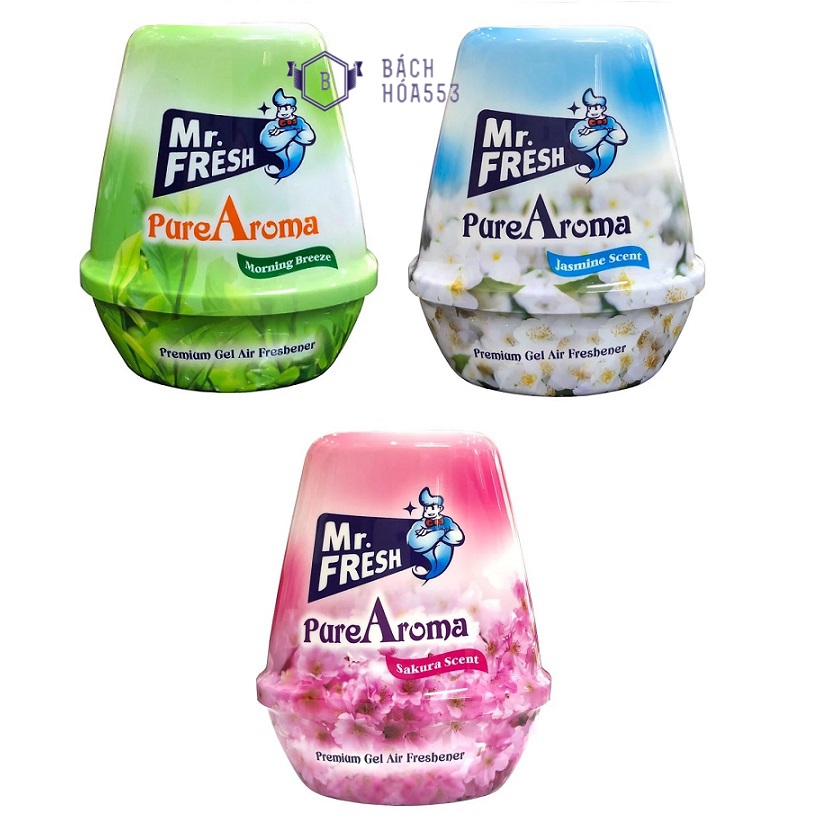 [Hoàn Tiền 10%] Sáp thơm phòng khử mùi PureAroma Mr. Fresh 220g - Sáp thơm - Sáp thơm phòng ngủ - Sáp thơm phòng tắm - Sáp thơm tủ quần áo BH931