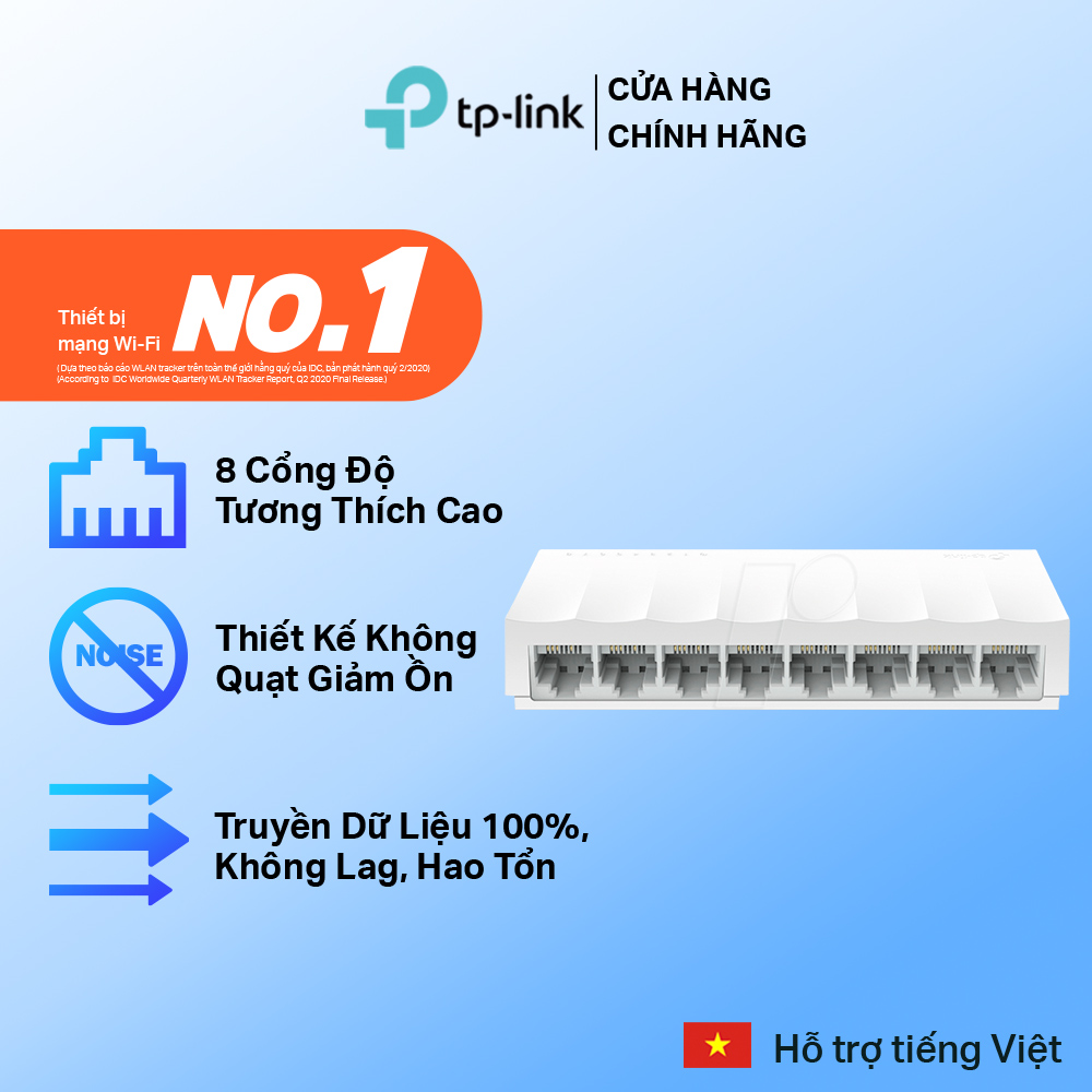 Bộ chia tín hiệu tp-link ls1008 switch để bàn 8 cổng 10/100mbps - hãng phân phối chính thức