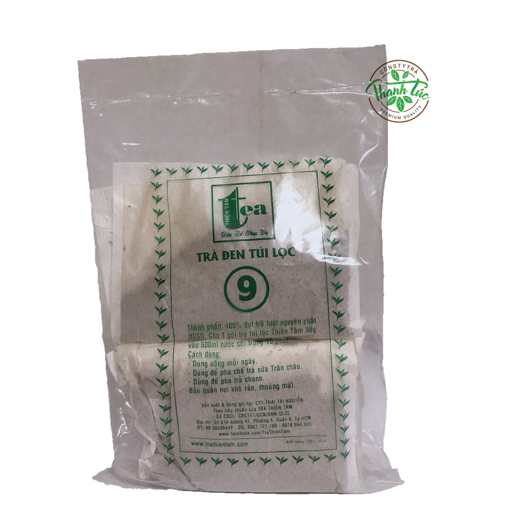Trà Đen Số 9 Pha Trà Sữa Túi Lọc Thiện Tâm Lọc Gói 10 Túi