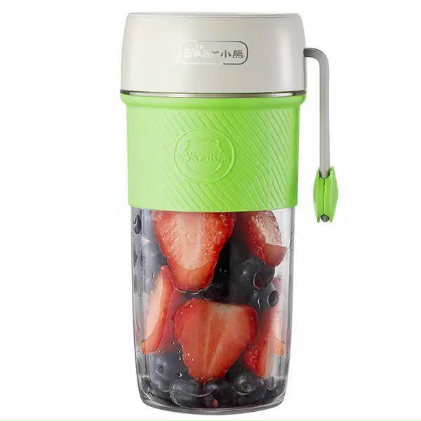 Máy Xay Sinh Tố cầm tay mini Bear LLJ-D03N5 300ml Tích Điện, Cốc Xay Hoa Quả Đa Năng -Sạc Pin