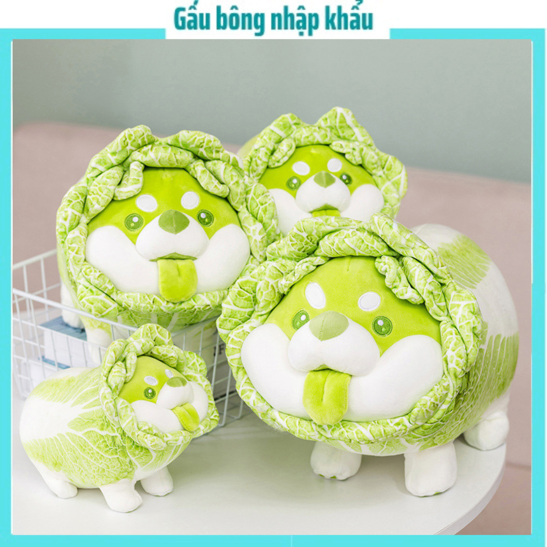 Gấu bông - gối ôm Chó bắp cải đáng yêu hot trend 2023 - Gấu bông cao cấp làm quà tặng