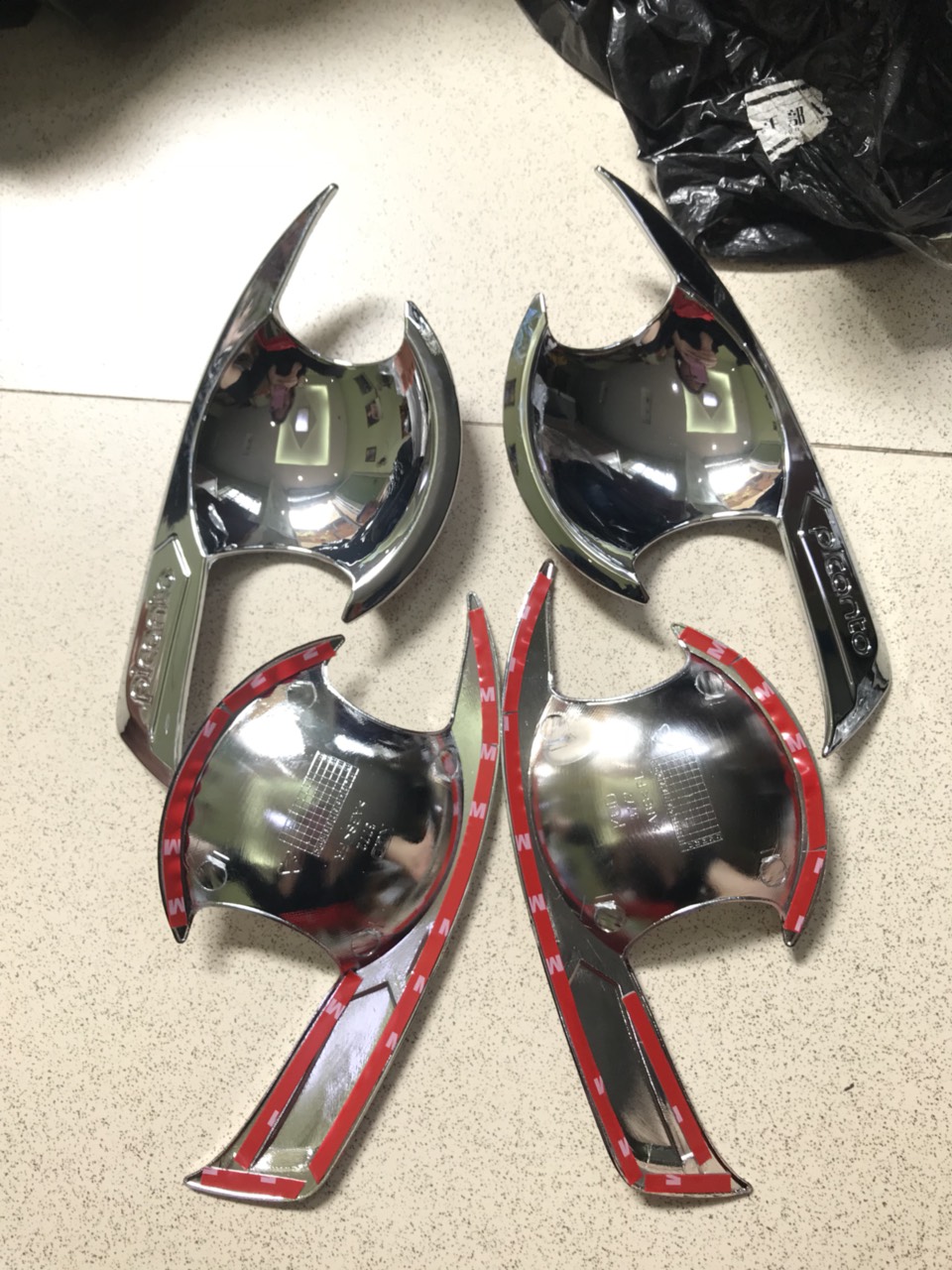 Bộ ốp hõm cửa chữ Picanto xe Kia Morning phom 2012 đến 2021