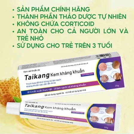 [ kem taikang ] Kem Bôi Viêm Da Cơ Địa Nấm Ngứa, Hắc Lào, Tổ Đỉa, Ghẻ Nước.