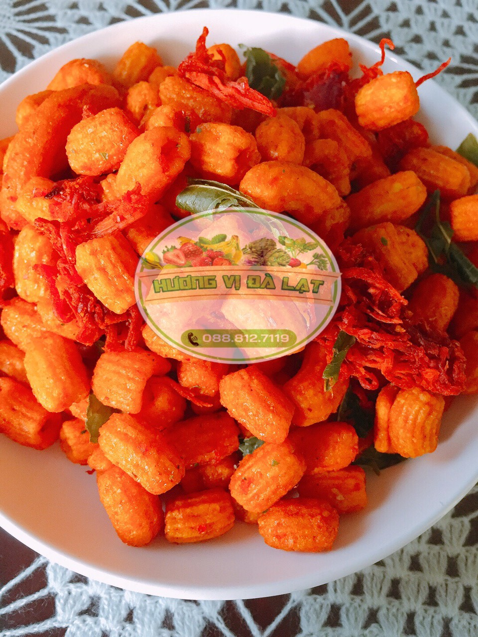 500G Nui sấy khô bò lá chanh cực ngon