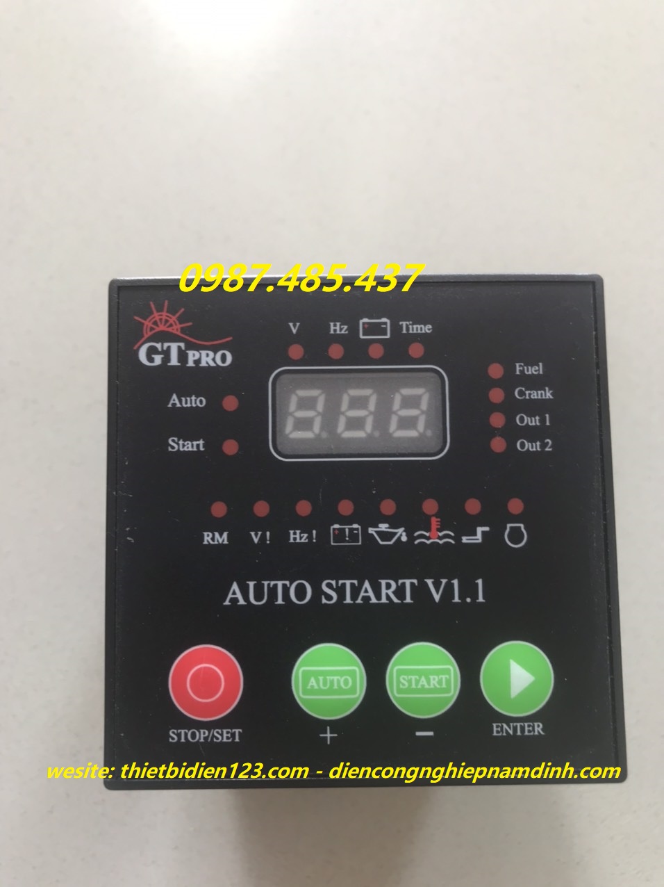 Bộ trợ đề máy phát điện - bộ điều khiển auto start v1.1