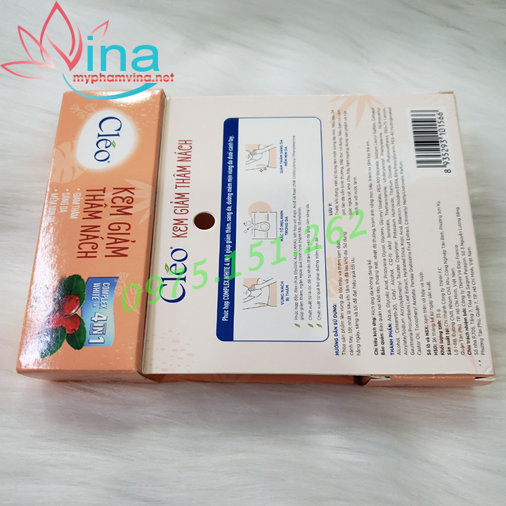 [HCM]Kem Giảm Thâm Nách Cleo 35g