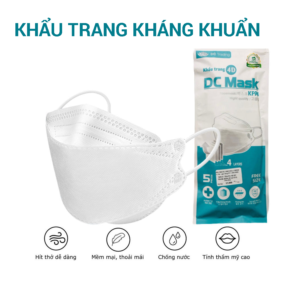 Combo 10 Khẩu trang kháng khuẩn 4 lớp chống bụi mịn và kháng khuẩn hàng cao cấp xuất khẩu