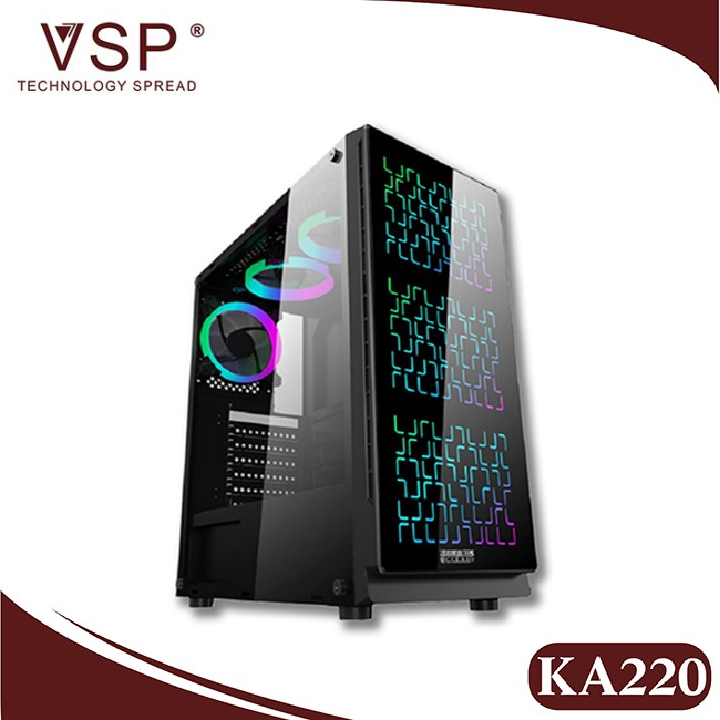 Thùng máy tính case vsp gaming ka-220 kính cường lực