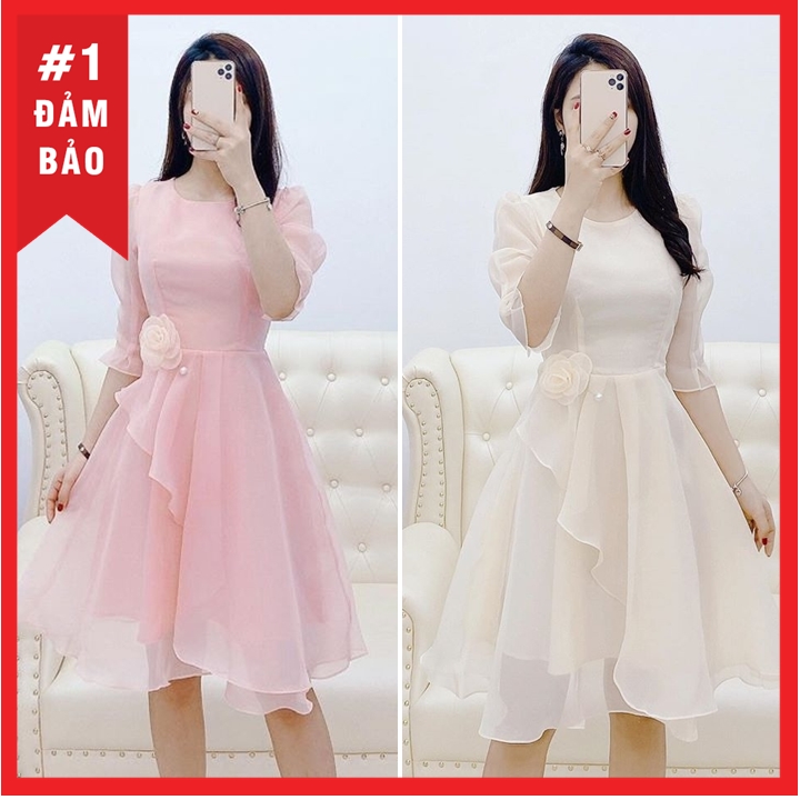 [HCM]ĐẦM VOAN LỤA TIỂU THƯ CAO CẤP ĐỦ SIZE 30 ĐẾN 72KG- V5