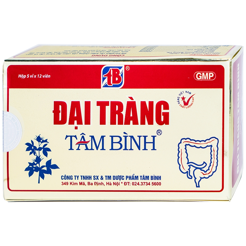 Đại tràng tâm bình - hỗ trợ viêm đại tràng hộp 60v