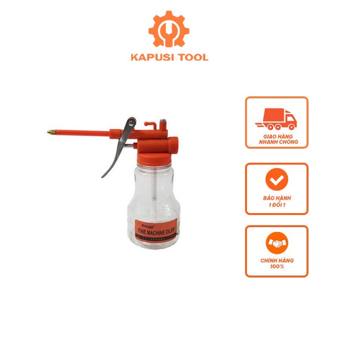 Bình bơm, châm dầu nhớt nhựa nhật bản kapusi - bình vịt xịt dầu 350ml thiết kế bằng nhựa cao cấp uốn dẻo tốt