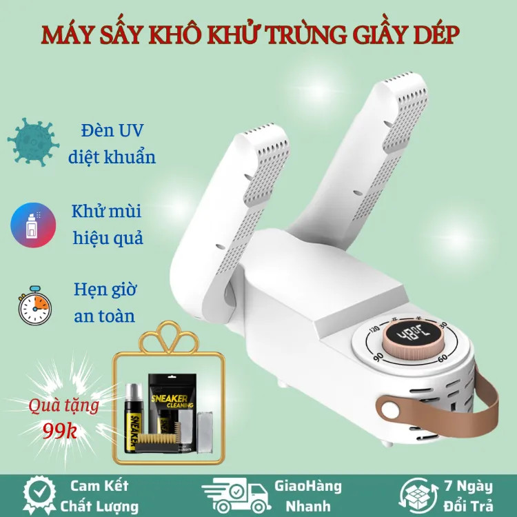 Máy sấy giày khử mùi cao cấp có tia cực tím diệt khuẩn mẫu mới nhất 2024, Máy Sấy Giày Đa Năng Khử Trùng, Khử Mùi Giày Tất, Găng Tay kèm sét Bộ vệ sinh giày Sneaker