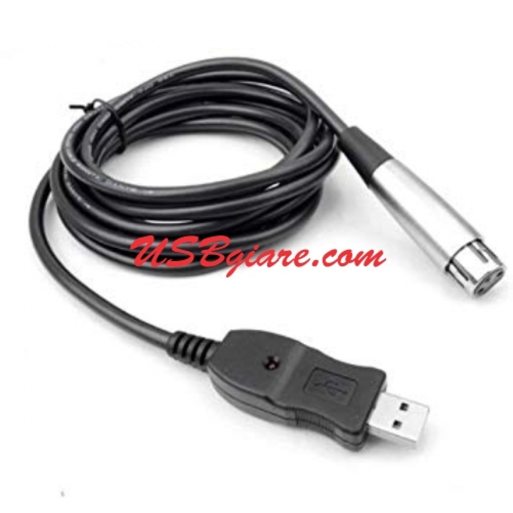 Cáp usb sang canon xlr microphone