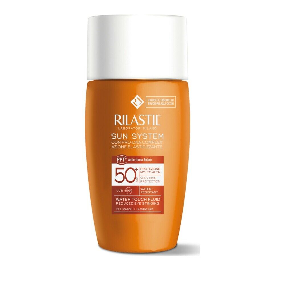 Kem Chống Nắng Giảm Nguy Cơ Kích Ứng Vùng Mắt Rilastil Sun System Ppt Water Touch Fluid Reduced Eye Stinging Spf 50+