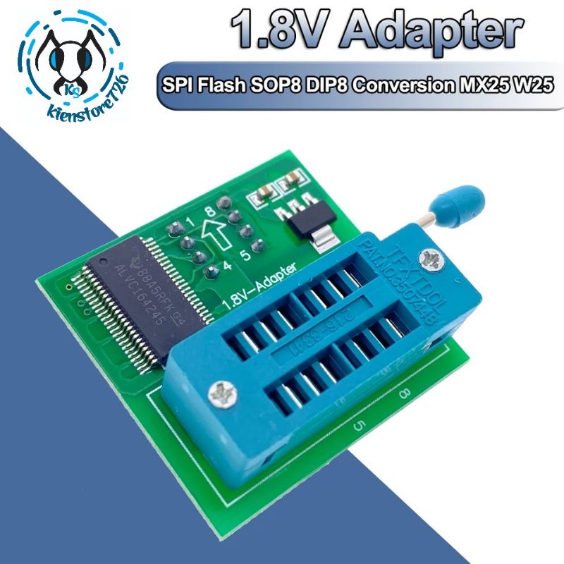 Đế nạp 1.8v spi mx25 w25 .kienstore726