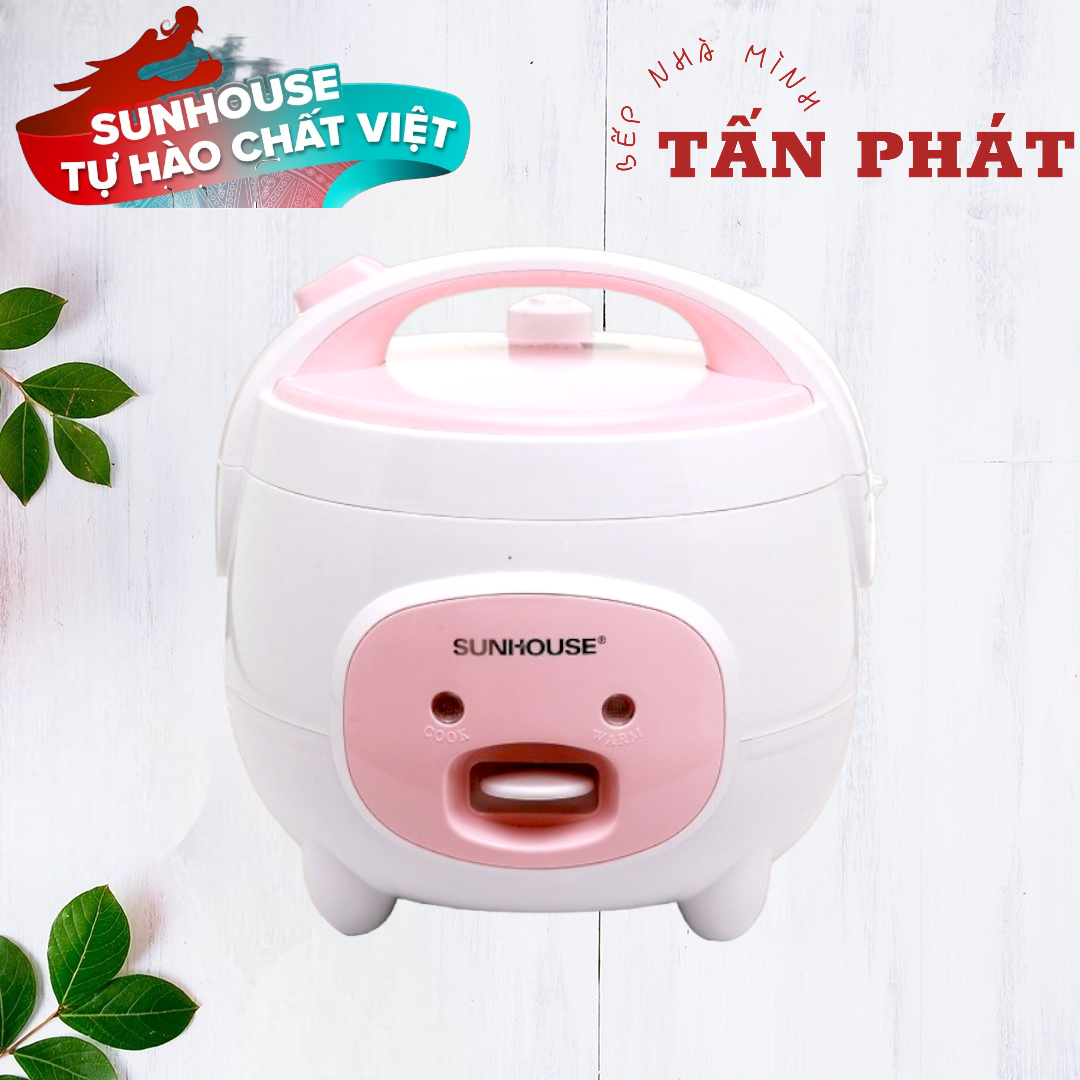 NỒI CƠM ĐIỆN 1.8L 1.2 L SUNHOUSE SHD8607W SHD8217W BH 12 THÁNG CHÍNH HÃNG
