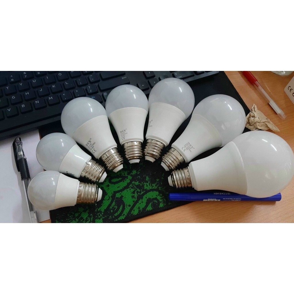 Bóng đèn led tròn kín nước 3w - 5w - 7w - 9w - 12w - 18w - ánh sáng trắng - vàng