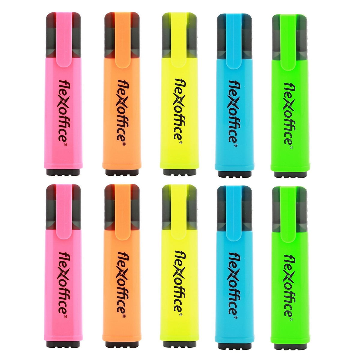 Vỉ 2 bút dạ quang thiên long HL02 (Các màu)