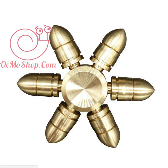 Con quay Finger Spinner 6 cánh đầu hình thoi kim loại tháo rời được