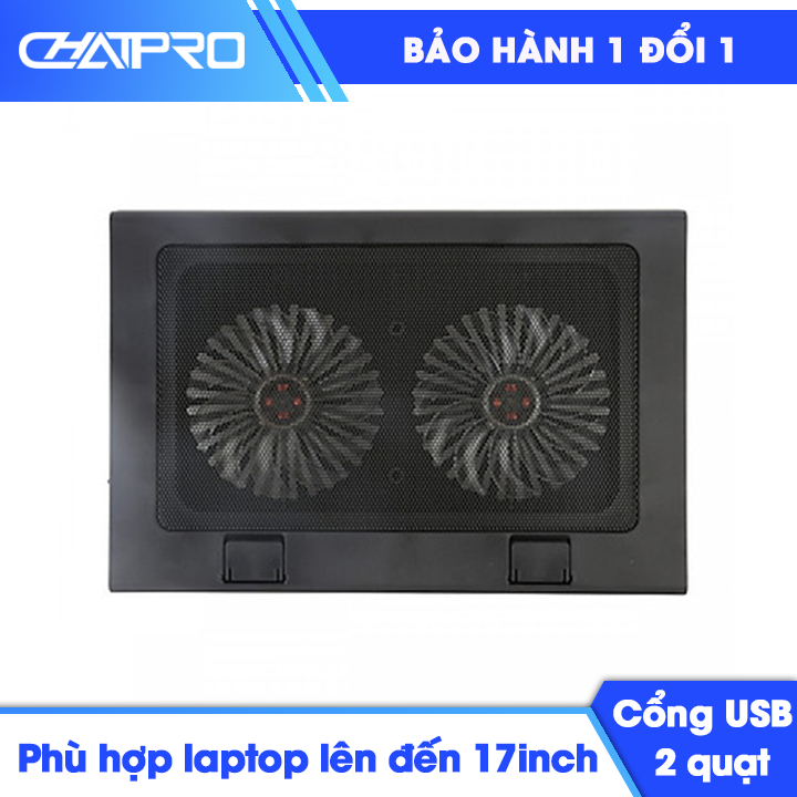 Đế tản nhiệt laptop A8 2 quạt cao cấp, chế độ làm mát hiệu quả và nhanh chóng, chân đỡ laptop chống trơn trượt, 2 mức độ nghiêng chống cận thị.