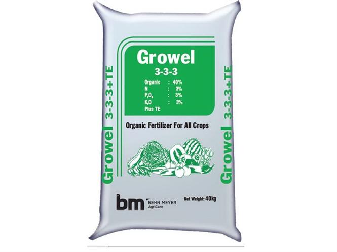 Phân bón hữu cơ cao cấp GROWEL 3-3-3 giúp rễ cây phát triển tốt, giữ được cấu trúc đất (1kg)