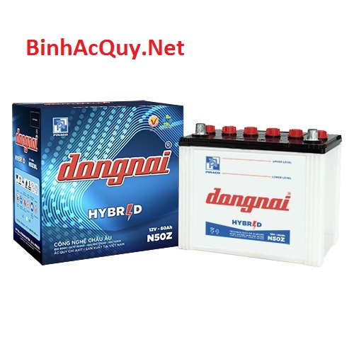 BÌNH ẮC QUY ĐỒNG NAI N50Z (12V-60AH) cho ô tô Honda Accord, Mitsubishi, Suzuki, Toyota Inova