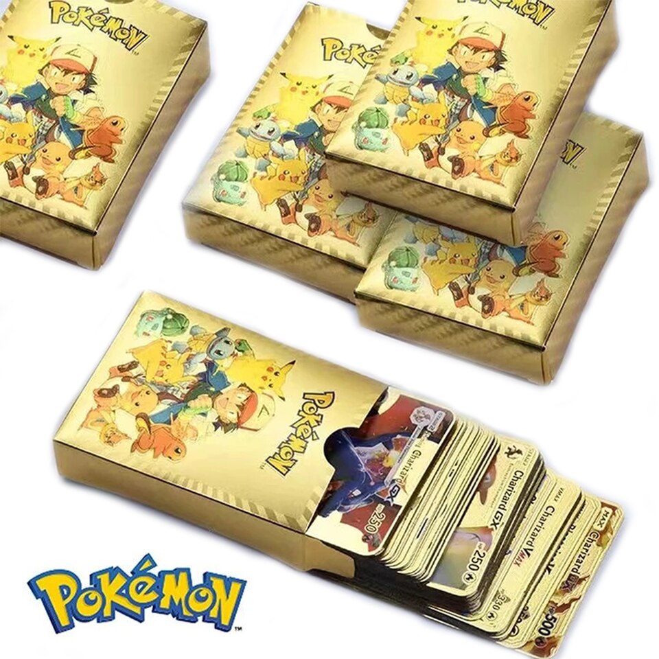 5000 HP Metal Pokemon Cards Spanish Mewtwo Charizard Pikachu Gengar Shiny  Iron Pokémon GX Vmax EX Game Children Toys Gift - AliExpress