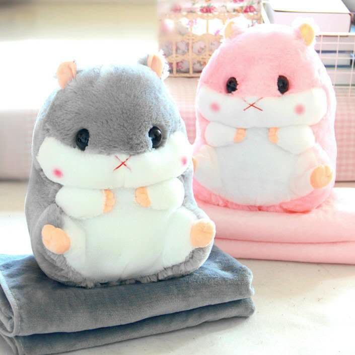 Bộ Chăn Gối Văn Phòng Hình Chuột Hamster Ghome