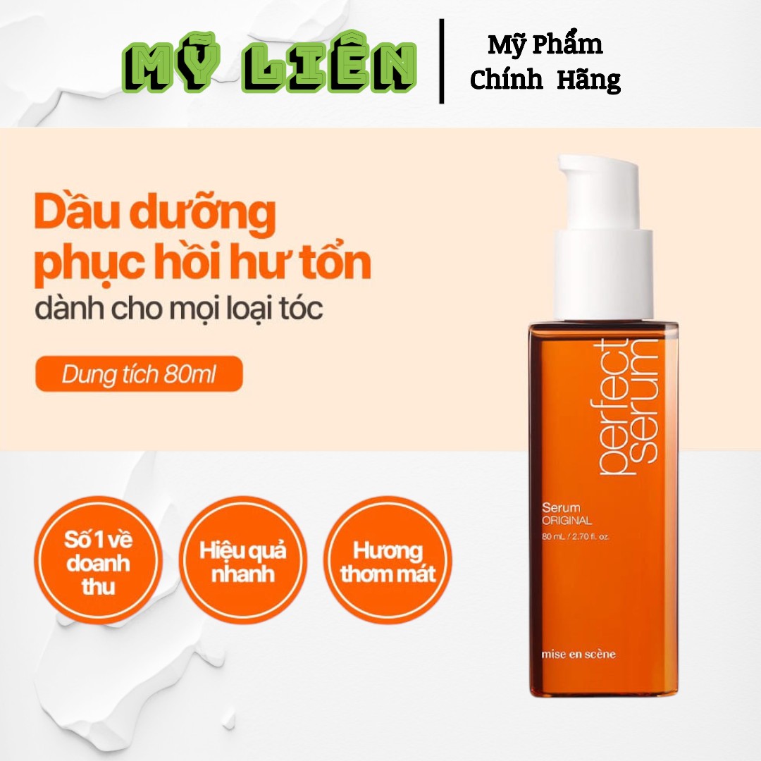 Serum dưỡng tóc miseen scene perfect repair 80ml mẫu mới