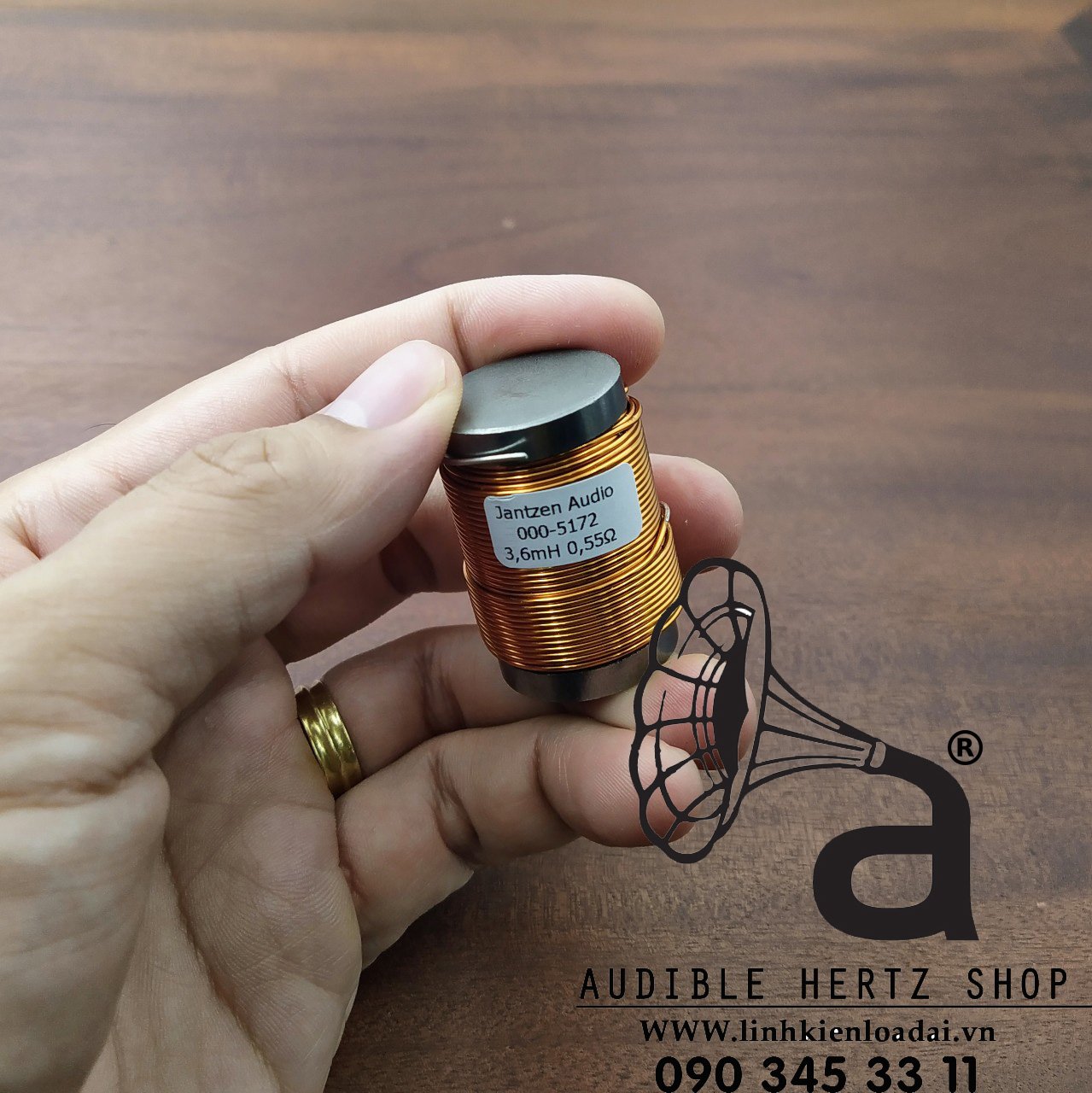 Cuộn cảm 3.6mh jantzen-audio iron core, 0.55 ohm, dây 0.8mm, giá bán theo cuộn