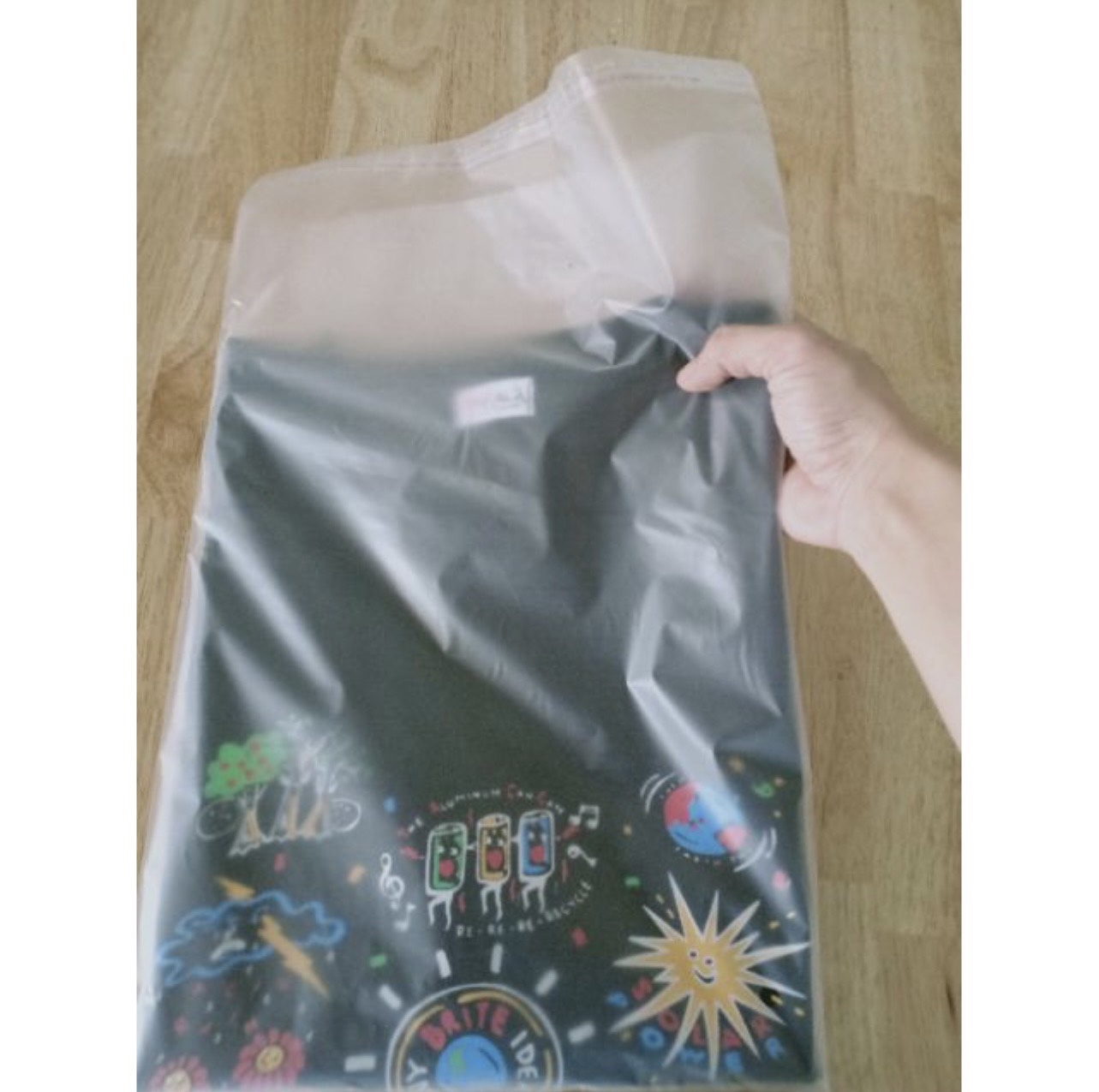 1Kg Túi Hd mờ dán miệng đựng quần áo