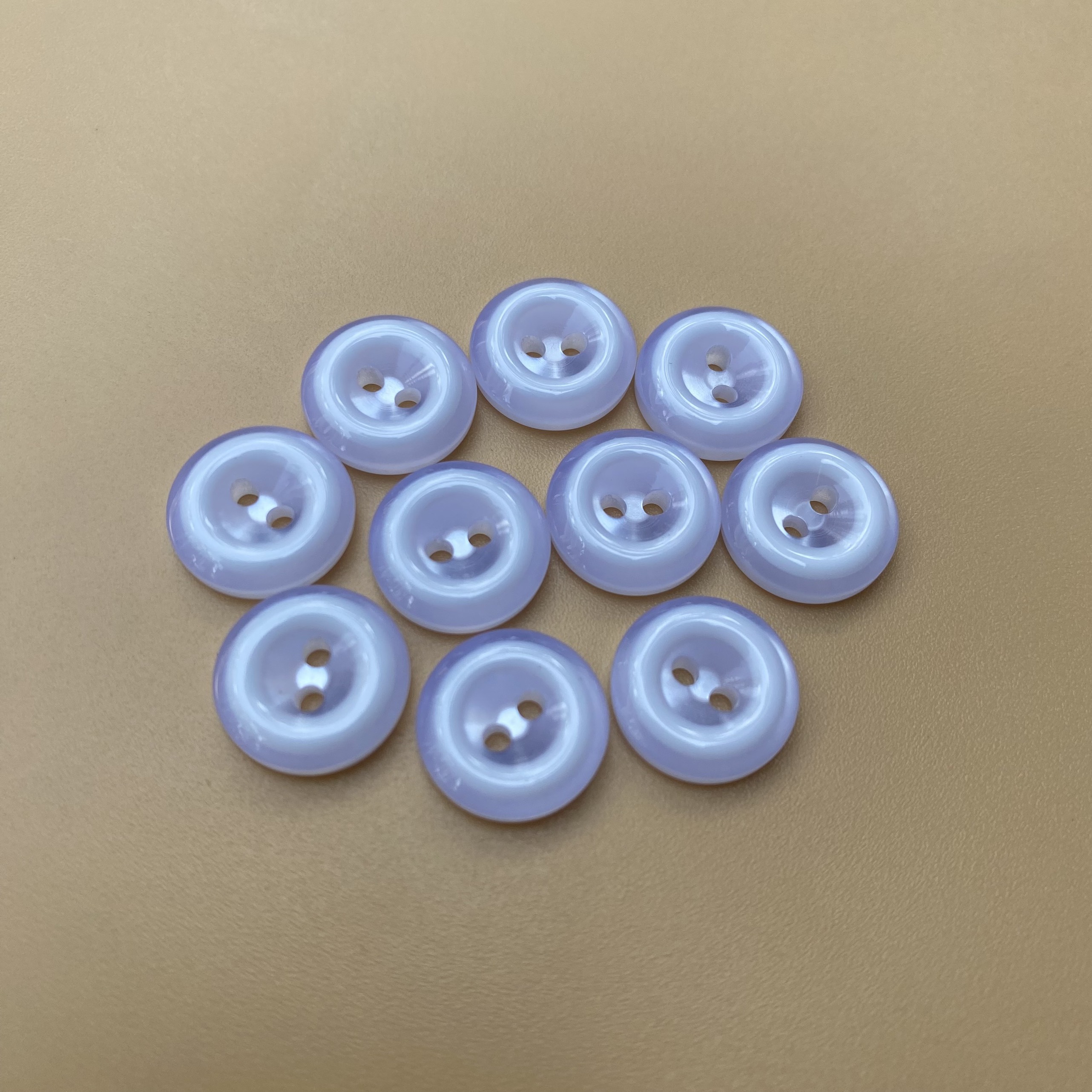 10 cái nút áo sơ mi trơn màu size 12mm